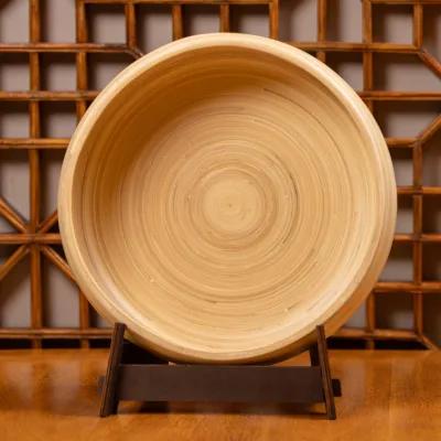 Lexa Bamboo Fruit Bowl, 12 Inch