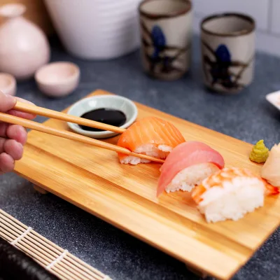 Set Papan Sushi Bambu Burnished
