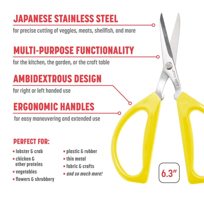 Original Unlimited Kitchen Scissors with Yellow Handles