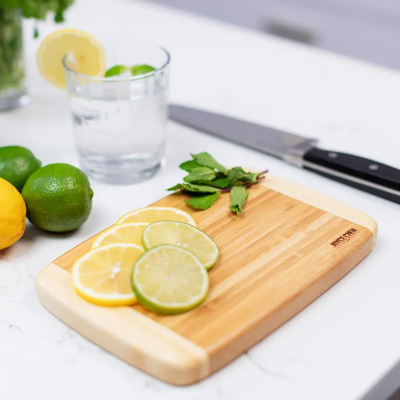 Small Burnished Bamboo Cutting Board, 6x9 Inches
