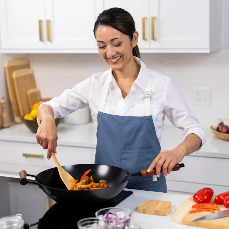 Classic Series 14-Inch Carbon Steel Ceramic Nonstick Stir Fry Pan