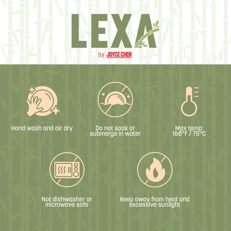Lexa Bamboo 3-Piece Bowl Set, 12, 10, 8 Inch