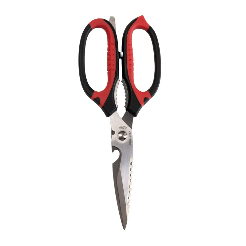 Joyce Chen Heavy Duty Kitchen Shears, 9" w/ Red & Black Handles