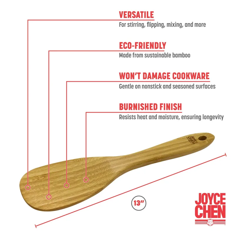 All-Purpose Burnished Bamboo Spatula, 13-Inch