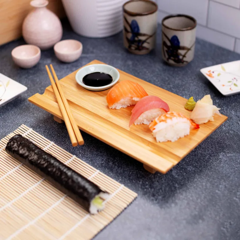 Set Papan Sushi Bambu Burnished