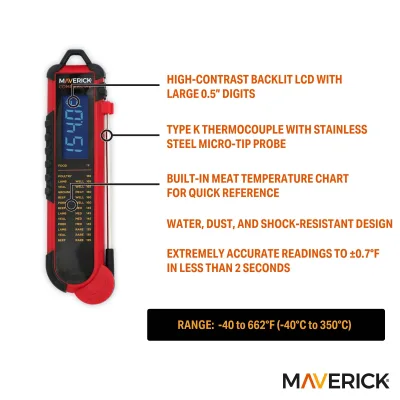 Pro-Temp プロフェッショナル熱電対温度計