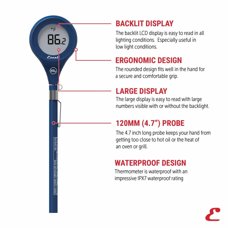 Easy Read Waterproof Digital Thermometer