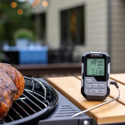 Termómetro e Temporizador para Churrasco com Uma Sonda