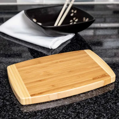Small Burnished Bamboo Cutting Board, 6x9 Inches
