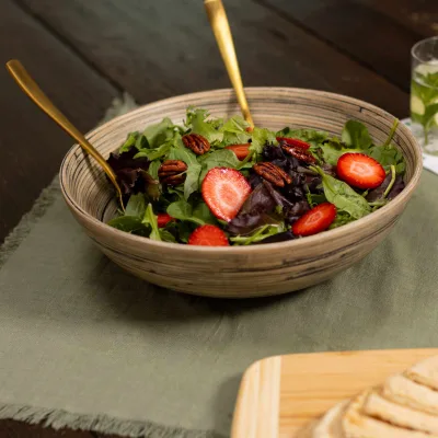 Lexa Bamboo Salad Bowl, 12 Inch