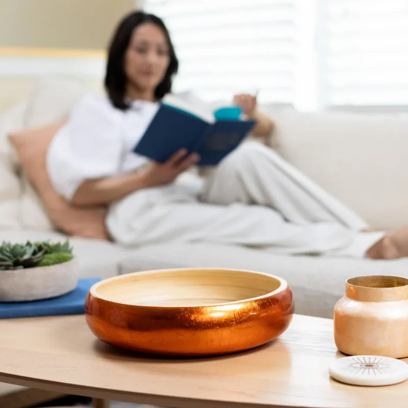 Lexa Bamboo Fruit Bowl, 12 Inch