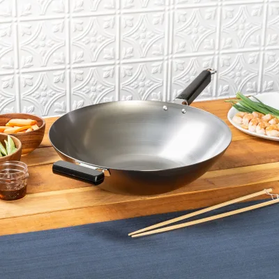 Professional Series Uncoated 14" Wok Bundle, 12 piece