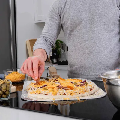 Pizza Peel With Folding Handle, 14x16-Inch