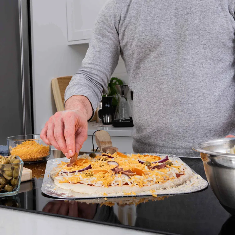 Pizza Peel With Folding Handle, 14x16-Inch