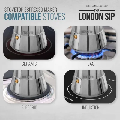 Stainless Steel Stovetop Espresso Coffee Maker