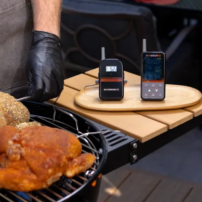 拡張レンジ プロフェッショナル ワイヤレス温度計、デュアルプローブ