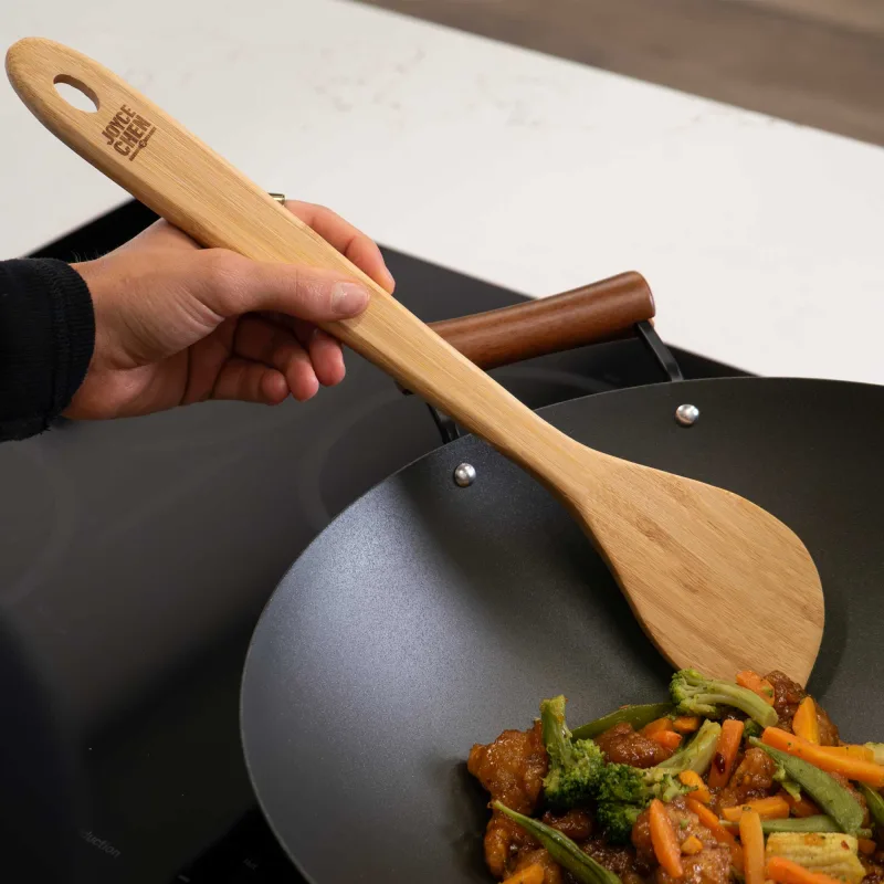 Burnished Bamboo Wok Spatula, 15-Inch