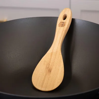 Burnished Bamboo Rice Paddle, 9-Inch