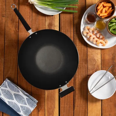 Professional Series Nonstick 14" Wok Bundle, 5 piece